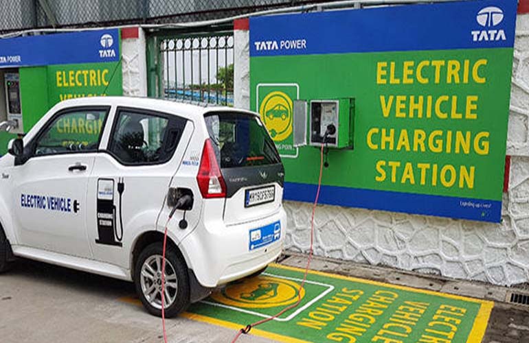 tata electric car charging point