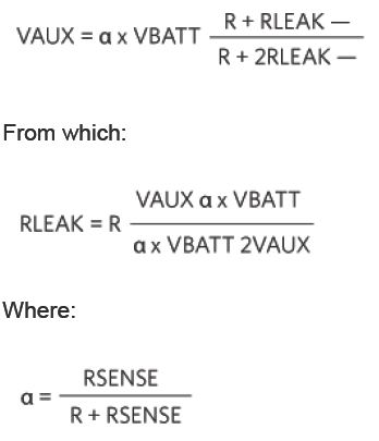 VAUX equation for the RLEAK