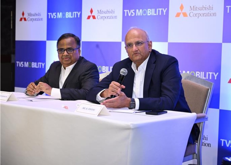 Mitsubishi Teams with TVS Mobility, Invests Rs 300 Crore