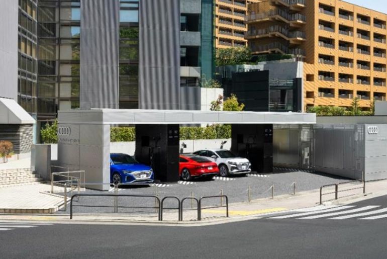 Audi Launches First EV Charging Hub in Tokyo