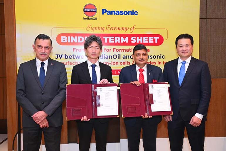 Indian Oil & Panasonic Join for Lithium-ion Cell Production in India