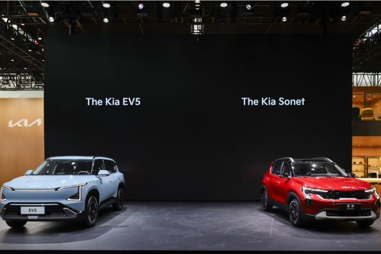 Kia Unveils EV5 and Sonet SUVs in China