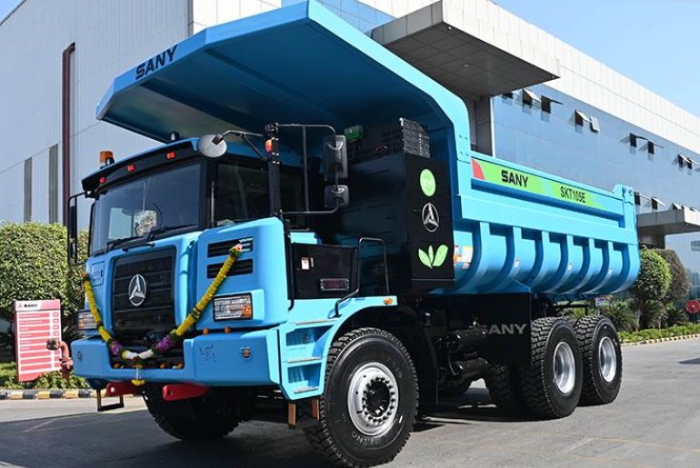 Sany India Launches SKT105E Electric Truck for Mining
