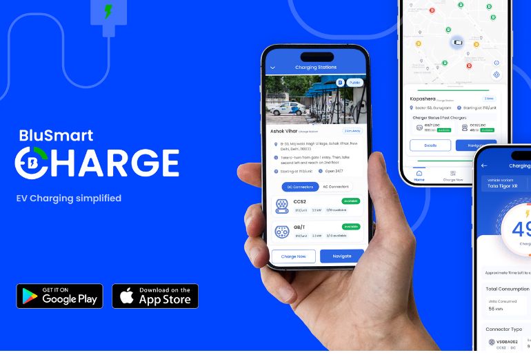 BluSmart introduces its Charging App, opens EV charging service