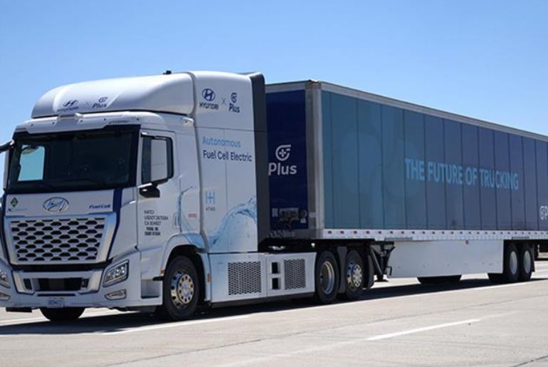 Hyundai Motor, Plus unveil first autonomous fuel cell e-truck in USA