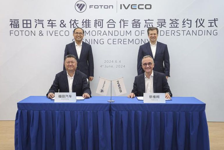 Iveco and Foton to Jointly Explore EV and Component Synergies