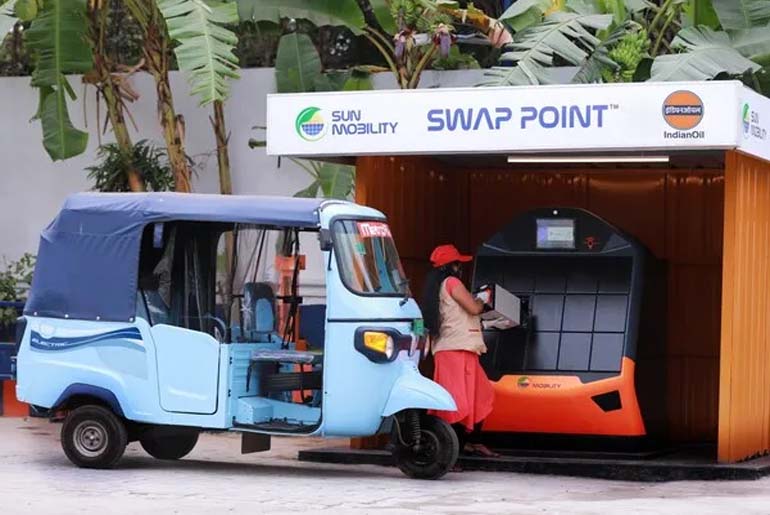 SUN Mobility, IndianOil: India's Largest Battery Swapping Network