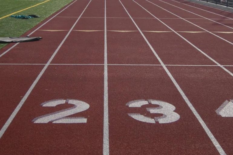 Olympic sprinters using this electric go-kart to run faster