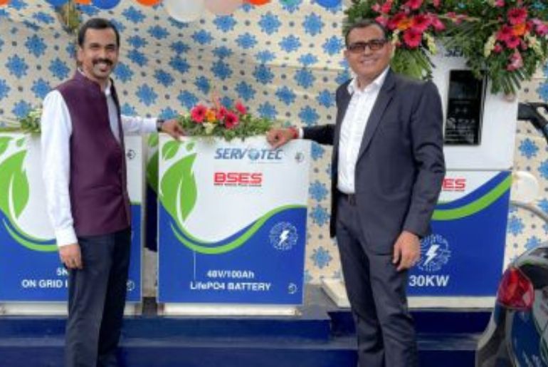 Servotech Unveils Delhi's First Solar Powered EV Charging Station