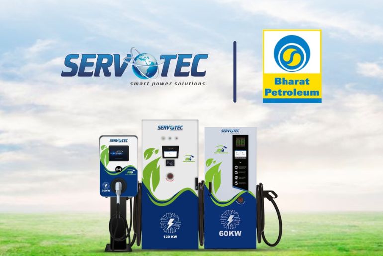 Servotech receives order for 400 DC Fast EV Chargers from BPCL and OEMs