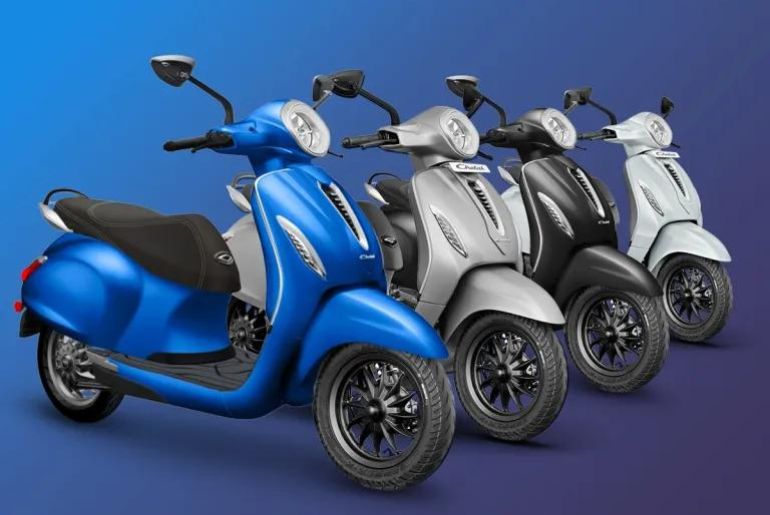 Bajaj Launches Chetak Blue 3202 Electric Scooter With Extended Range