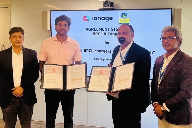 Bharat Petroleum, IONAGE to Boost EV Charging Accessibility in India