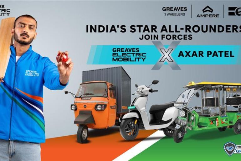 Greaves Electric Mobility Names Axar Patel as Brand Custodian