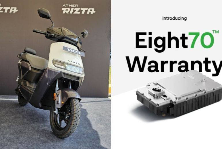 Ather Energy Unveils 'Eight70 Warranty' for E-Scooter Batteries