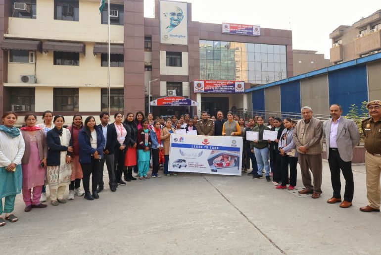 JSW MG Motor, Delhi Police Empower 50 Women with Training