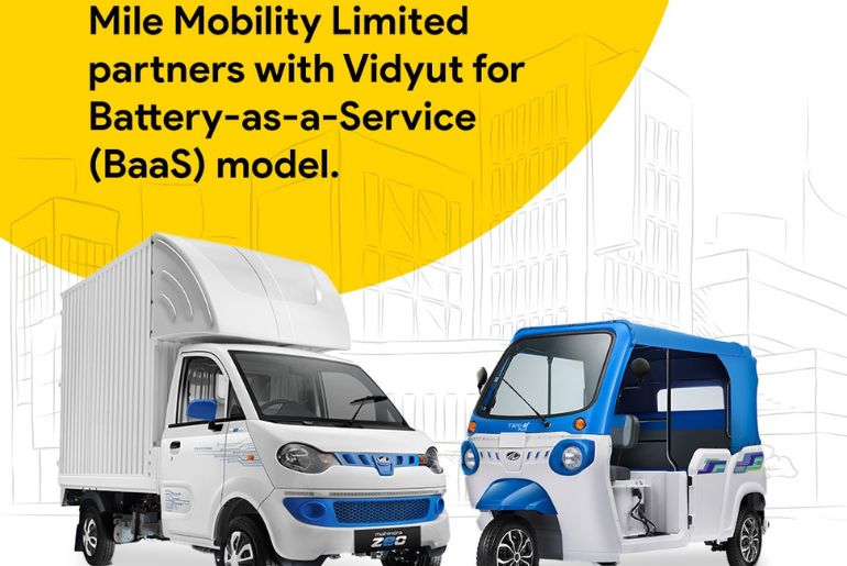 Mahindra and Vidyut Launch Battery-as-a-Service for 4W, 3W EVs